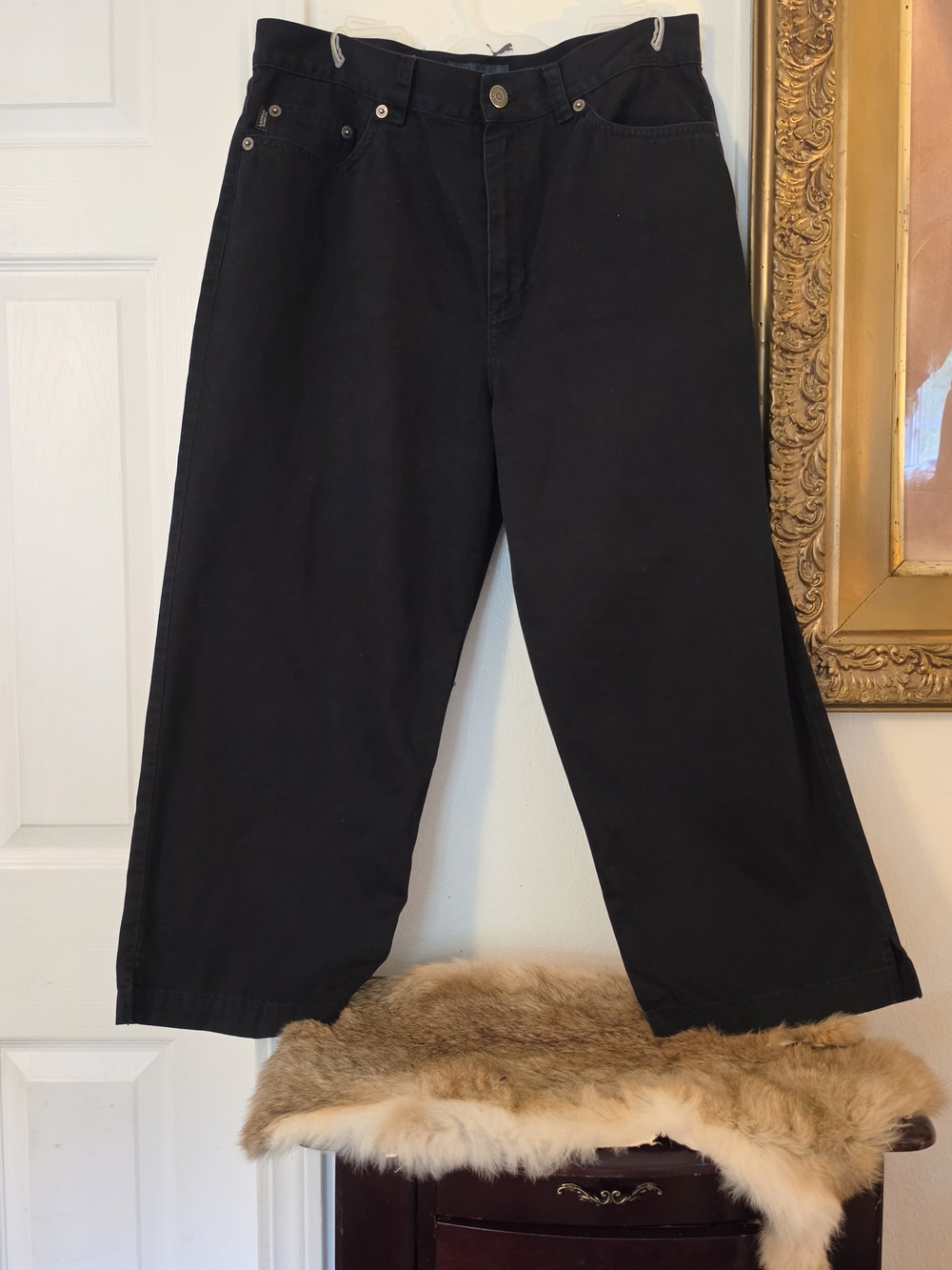 Ralph Lauren Black Boot-Cut Jeans 100% Cotton